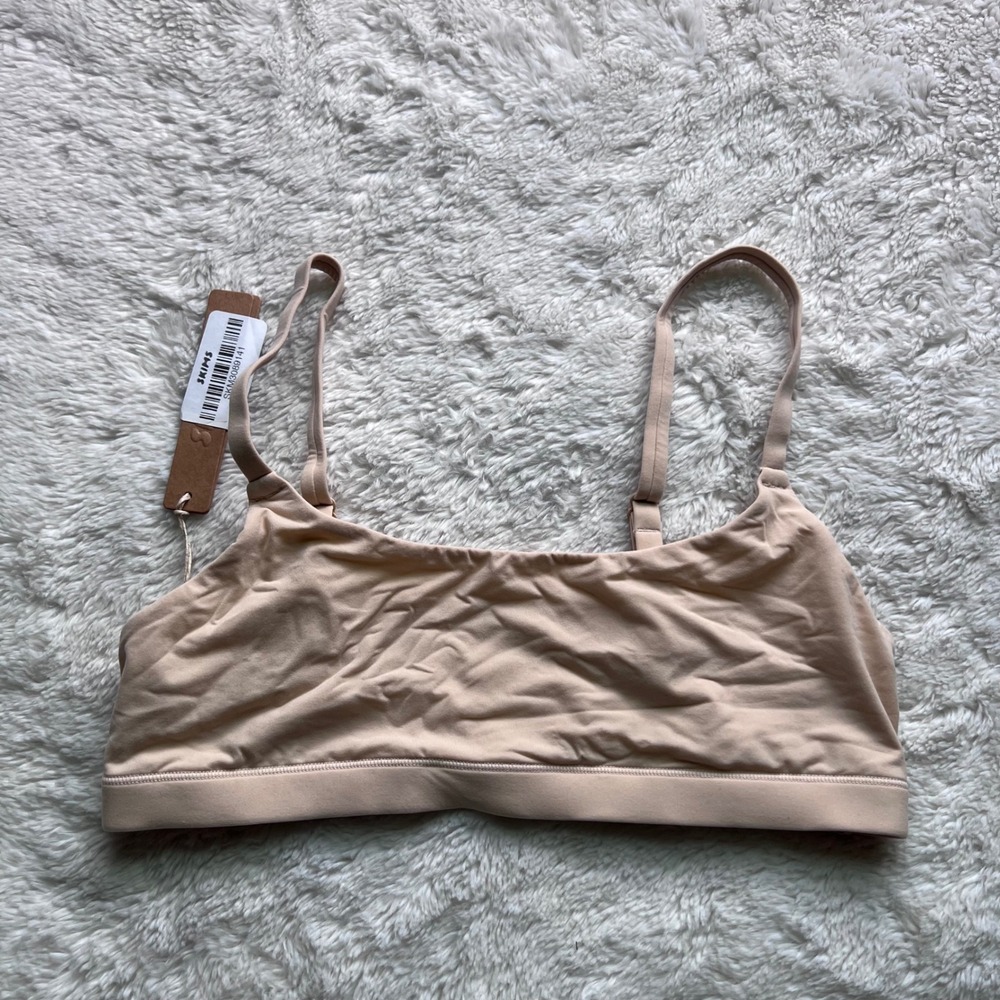 SKIMS Fits Everybody Scoop Bralette Sand BR-SCN-2025 Tan Nude Small Womens NWT